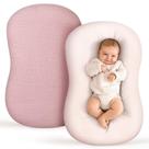 Capa de espreguiçadeira para bebês Termichy Muslin 86 x 53 cm, pacote com 2 unidades, rosa