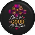 Capa de Estepe impermeável aro 15 e 16 Exclusiva para Ecosport God Is Good Frase Cristã Fashion Glitter CN250349 Lorben