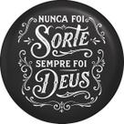 Capa de Estepe para Ecosport Crossfox Estampa Nunca foi Sorte Sempre foi Deus CN1065