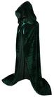 Capa de fantasia VGLOOK, veludo com capuz, extra longa, 160 cm, verde Capa de fantasia VGLOOK, veludo com capuz, extra longa, 160 cm, verde