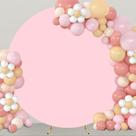 Capa de Fundo Redonda GUANSEN (2,3m) - Rosa - Para Casamento