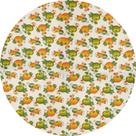Capa de giratório de Mesa de Tecido Abóbora Laranja Capa de giratório de Mesa de Tecido Abóbora Laranja