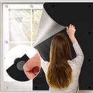 Capa de janela Blackout BKSAI 100% Blackout 100x145cm, pacote com 2