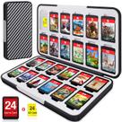 Capa de jogo Switch CYKOARMOR para Nintendo com suporte para 24 jogos