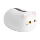 Capa de lenços Cute Cat com porta-palitos de plástico