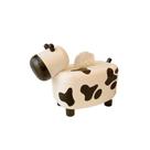Capa de lenços de plástico ABS com design fofo de vaca 18,5 x 12 x 13 cm