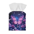 Capa de lenços Tutolipy Butterfly Leather Purple Floral