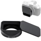 Capa de lente e tampa de lente JJC Square Metal para Fujifilm XF 27mm