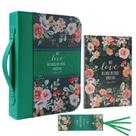 Capa de livro, conjunto de estojos bíblicos Faithful Hers com caderno e marcador