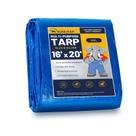 Capa de lona SUNLITAP 4,9 x 6 m 0,13 mm, lonas de poliéster impermeáveis azuis Capa de lona SUNLITAP 4,9 x 6 m 0,13 mm, lonas de poliéster impermeáveis azuis