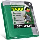 Capa de lona TICONN Heavy Duty à prova de rasgos e rasgos