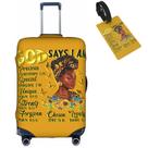 Capa de mala Hepmant Travel para mulher afro-americana tamanho L