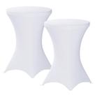 Capa de mesa Fixwal Cocktail 32x43cm, elastano branco, pacote com 2 unidades