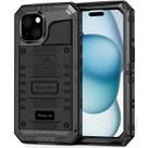 Capa de Metal Impermeável Beasyjoy para iPhone 15 (6.1") - Preta