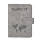 Capa De Passaporte Unissex Em Couro PU Com 10 Cores E Compartimentos Para Cartões De Crédito,