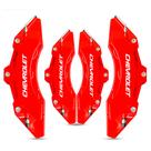 Capa de pinça de freio Chevrolet Vermelho c/ logo branco kit c/ 4 unid