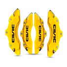 Capa de pinça de freio Civic Amarelo kit c/ 4 unid