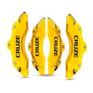 Capa de pinça de freio Cruze amarelo kit c/ 4 unid