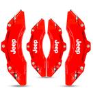 Capa de pinça de freio Jeep vermelho kit c/ 4 unid