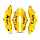 Capa de Pinça de Freio Tuning Coopers amarelo kit c/ 4 unid + cola