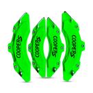 Capa de Pinça de Freio Tuning Coopers verde kit c/ 4 unid + cola