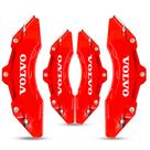 Capa de Pinça de Freio Tuning VOLVO vermelho kit c/ 4 unid + cola