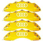 Capa De Pinça Tuning Para Audi A5 2015 + Cola - Amarelo Capa De Pinça Tuning Para Audi A5 2015 + Cola - Amarelo