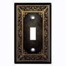 Capa de placa para interruptor de luz em metal, padrão, 1 módulo, tipo alavanca Capa de placa para interruptor de luz em metal, padrão, 1 módulo, tipo alavanca