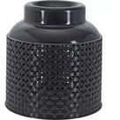 Capa De Plástico Para Botijão De Gás 13kg Rattan Preto Premium Niquelart