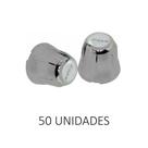 Capa De Porca Redonda 32mm Cromada 50 Unidades