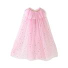 Capa de Princesa para Meninas - Fantasia Infantil com Lantejoulas para Carnaval e Festa