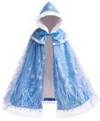 Capa de princesa PURFEEL Elsa com capuz quente para meninas de 7 a 10 anos