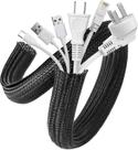Capa de proteção para cabos AGPTEK 2m Cord Management Wire Organizer Capa de proteção para cabos AGPTEK 2m Cord Management Wire Organizer