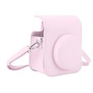 Capa de proteção para câmera GOWENIC Instax Mini 12 PU em couro rosa
