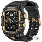 Capa de Relógio AmBand para Apple Watch Series 9/8/7 45mm - Ouro Preto