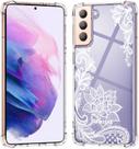 Capa de renda transparente à prova de choque para Samsung Galaxy S21 5G da KIOMY