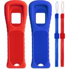 Capa de silicone 2 unidades XiQiDianr com alça de pulso para Wii