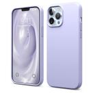 Capa de silicone líquido elago para iPhone 13 Pro Max lilás roxa