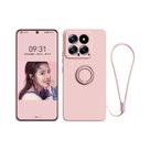 Capa De Silicone Líquido Para Xiaomi Redmi Note 15 14 13 12 5G 4G Com Suporte De Anel Metálico E