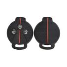 Capa De Silicone Para Chave Remota De 3 Botões Para Benz Smart 450 451 Fortwo Cross Coupe Cabrio K