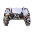 Capa De Silicone Para Controle PS5 Com Impressão Por Transferência De Água, Capa De Borracha Para