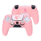 Capa de silicone para controle PS5 Kuitmor, Pink Melody