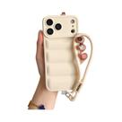 Capa De Silicone Para iPhone Soft down Jacket Com Proteção De Câmera À Prova De Choque E Alça De