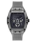 Capa de Silicone para Relógio Guess Masculino 43mm - Pulseira Cinza e Mostrador Azul Marinho