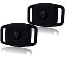 Capa de silicone para Tile Mate 2022 Tracker for Dog, pacote com 2 unidades, preta