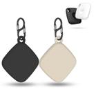 Capa de silicone para Tile Mate 2022 Tracker, pacote com 2 unidades, preta+branca