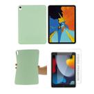 Capa de Silicone + Película de Vidro Para iPad 9ª Geração 10.2 Polegadas - Verde