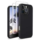 Capa de Silicone SUW para iPhone 16 Pro Max 6,9" com 2 Protetores de Tela