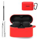 Capa de silicone YAJOJO para Sony WF-1000XM6 - Vermelha