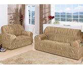 Capa De Sofa 2 E 3 Lugares 21 Elastico Avelã Capa De Sofa 2 E 3 Lugares 21 Elastico Avelã